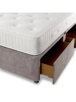 Shire Beds Tivoli Ortho Divan With Storage Options - Excludes Headboard -Oleu Furniture Shop QDDWE SQ5 0000000005 GREY SLd1