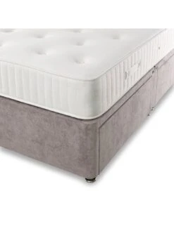 Shire Beds Tivoli Ortho Divan With Storage Options - Excludes Headboard -Oleu Furniture Shop QDDWE SQ6 0000000005 GREY SLd2