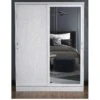 Very Home Camberley 2 Sliding Door Mirrored Wardrobe - White 2 Very Home Camberley 2 Sliding Door Mirrored Wardrobe - White -Oleu Furniture Shop QE7F9 SQ2 0000000013 WHITE SLf