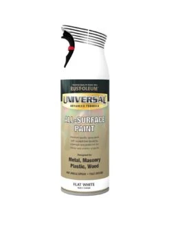 Rust-Oleum Universal Metal And All-Surface Spray Paint - Matt White 400ml