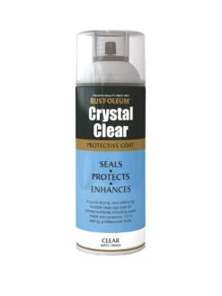 Rust-Oleum Crystal Clear Spray Paint Matt 400ml