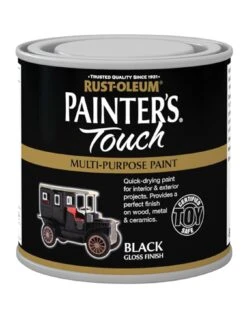 Rust-Oleum Painter’s Touch Toy Safe Gloss Finish Multi-Purpose Paint – Black 250ml