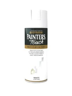 Rust-Oleum Painter’s Touch White Gloss Finish Multi-Purpose Spray Paint - 400 Ml
