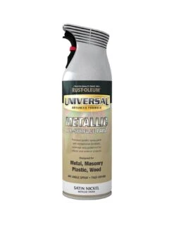 Rust-Oleum Universal Metallic All-Surface Spray Paint – Satin Nickel 400ml