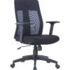 Alphason Laguna Fabric And Mesh Back Chair - Black -Oleu Furniture Shop QFTLR SQ1 0000000004 BLACK SLf