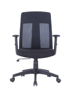 Alphason Laguna Fabric And Mesh Back Chair - Black -Oleu Furniture Shop QFTLR SQ3 0000000004 BLACK SLd
