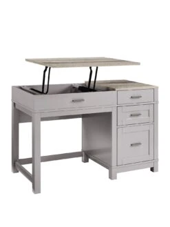 Dorel Home Carver Lift Up Desk - Grey -Oleu Furniture Shop QFVPJ SQ3 0000000005 GREY SLa