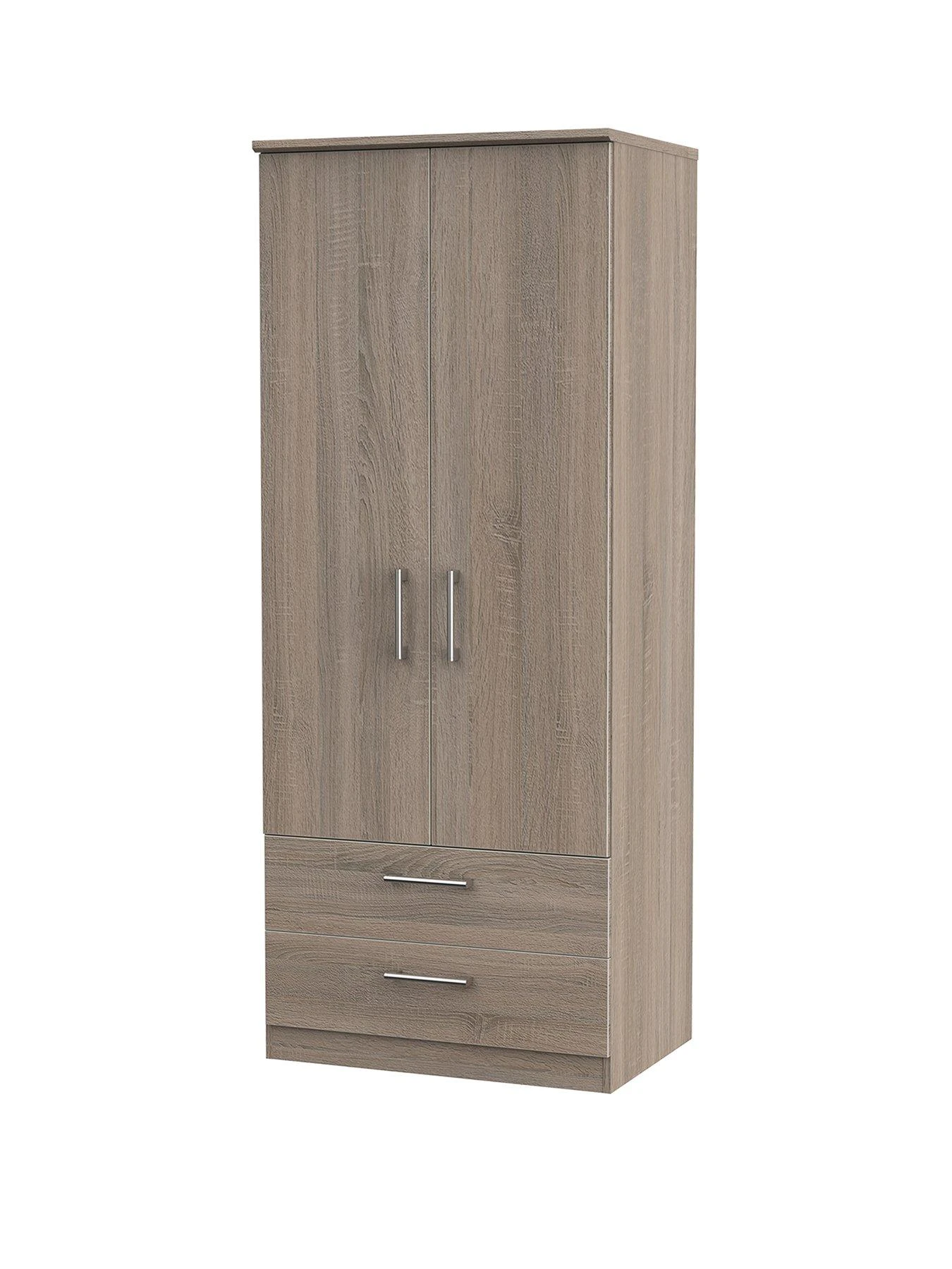 SWIFT Halton Ready Assembled 2 Drawer, 2 Door Wardrobe - FSC® Certified 5 SWIFT Halton Ready Assembled 2 Drawer, 2 Door Wardrobe - FSC® Certified - Image 3