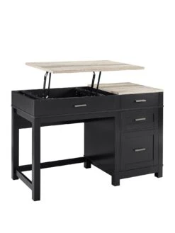 Dorel Home Carver Lift Up Desk - Black -Oleu Furniture Shop QFVPY SQ3 0000000004 BLACK SLa