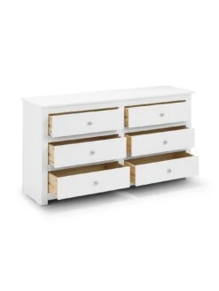 Julian Bowen Radley 6 Drawer Chest - White -Oleu Furniture Shop QGTMA SQ4 0000000013 WHITE SLd