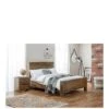 Julian Bowen Hoxton Double Wooden Bed - Solid Acacia -Oleu Furniture Shop QH9NX SQ1 0000000006 OAK SLa