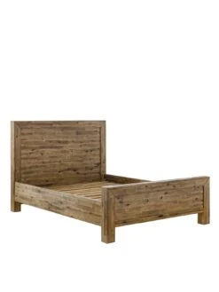 Julian Bowen Hoxton Double Wooden Bed - Solid Acacia -Oleu Furniture Shop QH9NX SQ4 0000000006 OAK SLd1