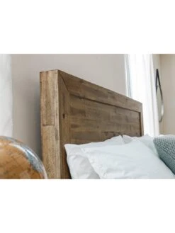 Julian Bowen Hoxton Double Wooden Bed - Solid Acacia -Oleu Furniture Shop QH9NX SQ5 0000000006 OAK SLd2
