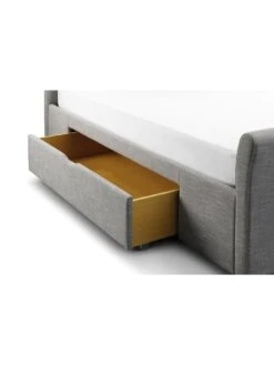 Julian Bowen Capri Fabric Bed Frame With Drawers -Oleu Furniture Shop QHA3F SQ4 0000000005 GREY SLd1
