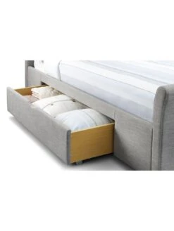 Julian Bowen Capri Fabric Bed Frame With Drawers -Oleu Furniture Shop QHA3F SQ5 0000000005 GREY SLd2
