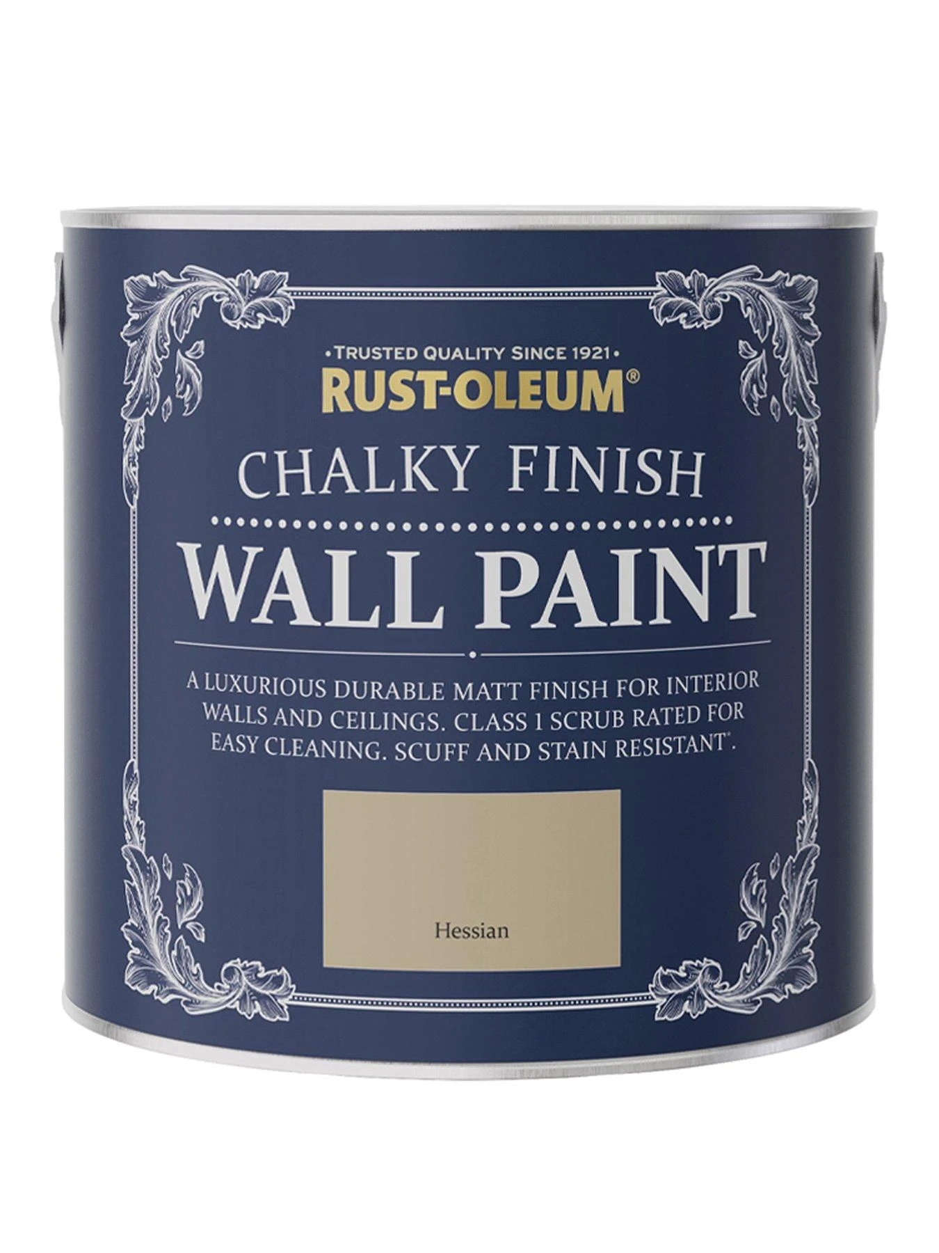 Rust-Oleum Chalky Finish 2.5-litre Wall Paint – Hessian 3 Rust-Oleum Chalky Finish 2.5-litre Wall Paint – Hessian