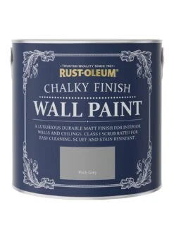 Rust-Oleum Chalky Finish 2.5-litre Wall Paint – Pitch Grey