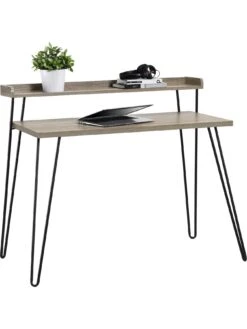 Dorel Home Haven Retro Desk - Grey Oak 9 Dorel Home Haven Retro Desk - Grey Oak -Oleu Furniture Shop QK7CW SQ3 0000006131 GREY OAK SLd