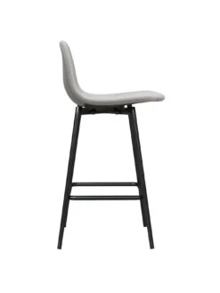 Dorel Home Calvin Velvet Bar Stool- Grey -Oleu Furniture Shop QK7F9 SQ4 0000000005 GREY SLd
