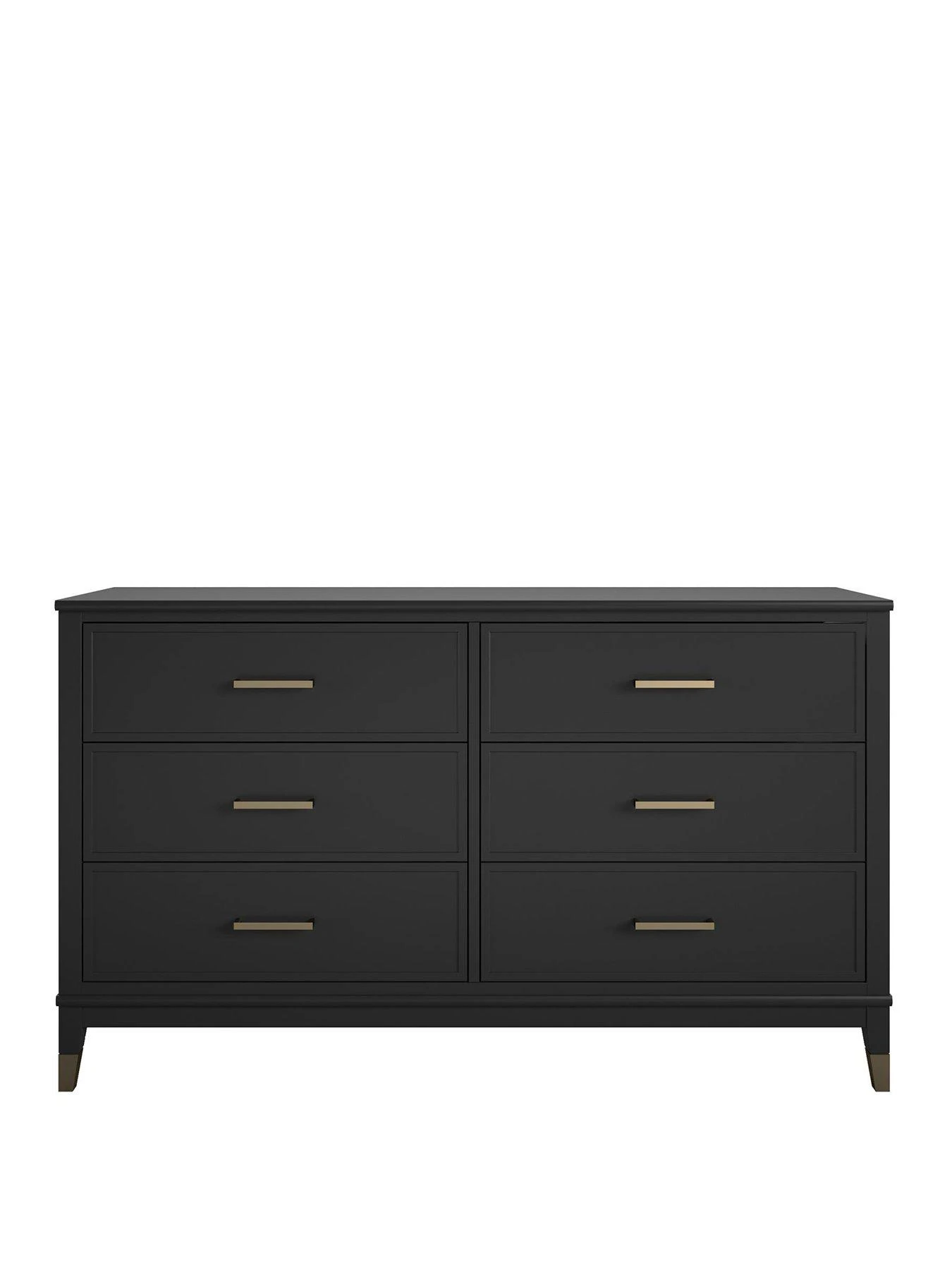 CosmoLiving By Cosmopolitan Westerleigh 6 Drawer Chest - Black/Gold 4 CosmoLiving By Cosmopolitan Westerleigh 6 Drawer Chest - Black/Gold - Image 2