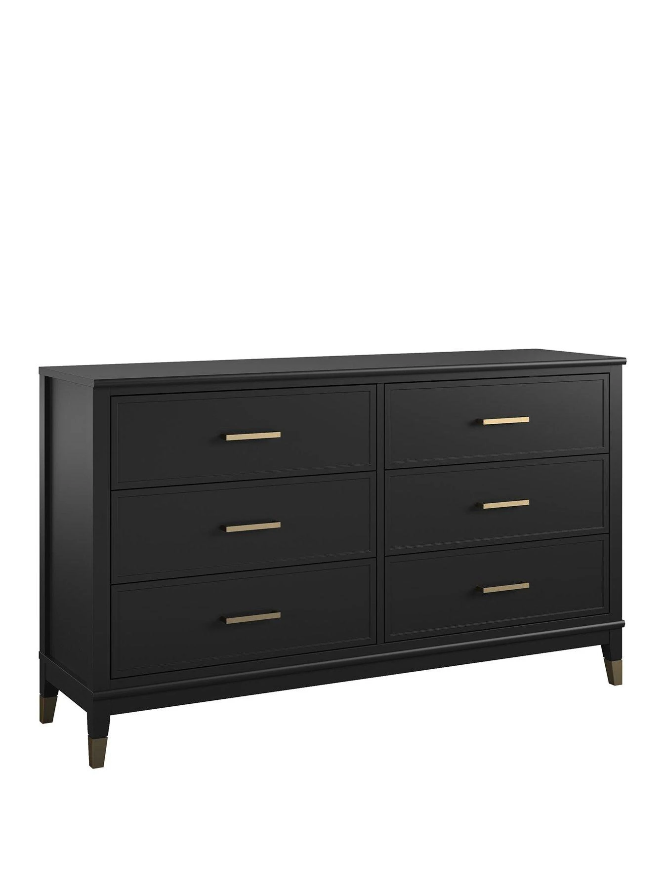 CosmoLiving By Cosmopolitan Westerleigh 6 Drawer Chest - Black/Gold 5 CosmoLiving By Cosmopolitan Westerleigh 6 Drawer Chest - Black/Gold - Image 3