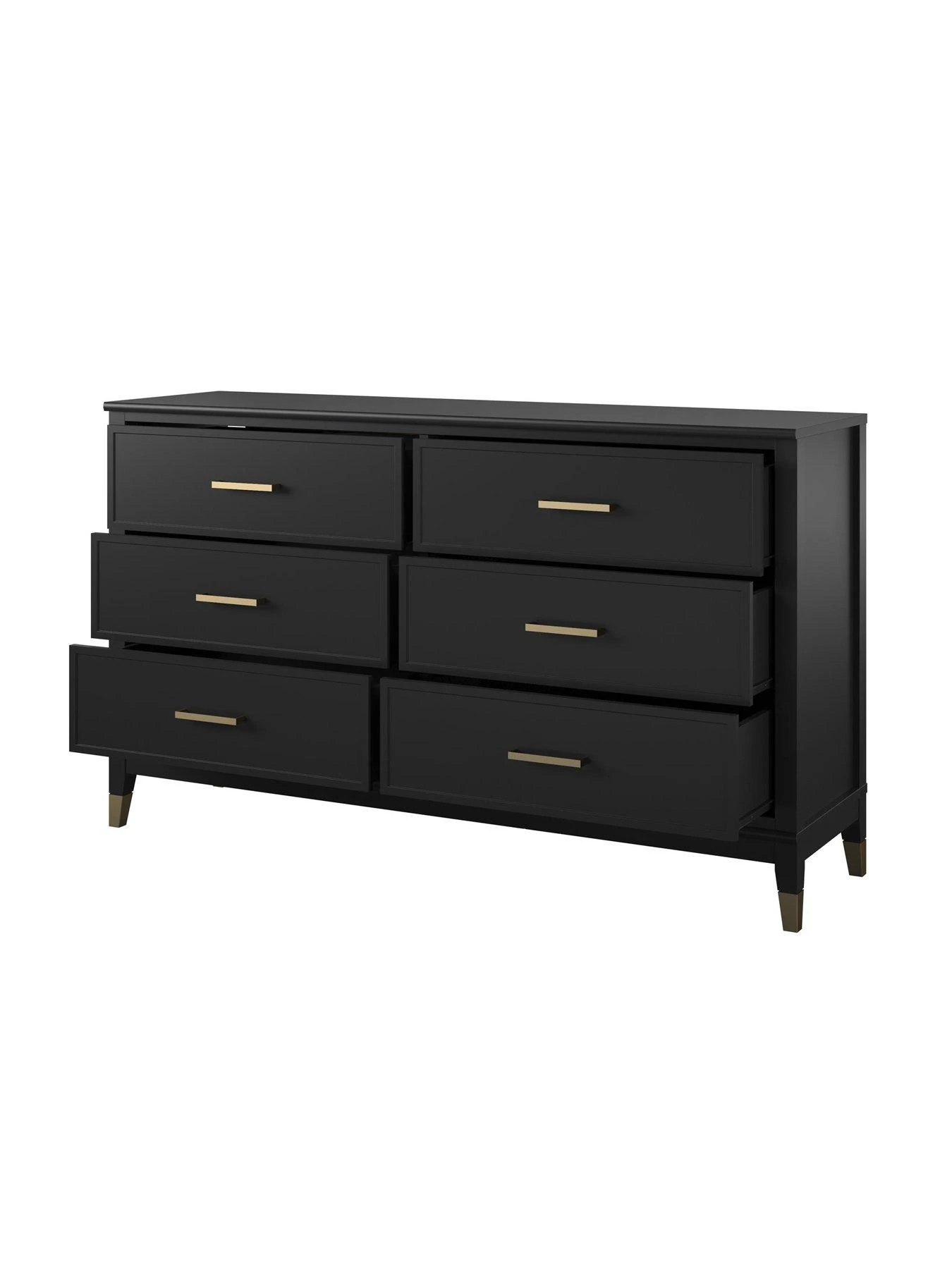 CosmoLiving By Cosmopolitan Westerleigh 6 Drawer Chest - Black/Gold 6 CosmoLiving By Cosmopolitan Westerleigh 6 Drawer Chest - Black/Gold - Image 4
