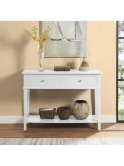 Dorel Home Franklin Console Table- White