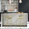 CosmoLiving By Cosmopolitan Ellis Wire Bar Stool- Gold