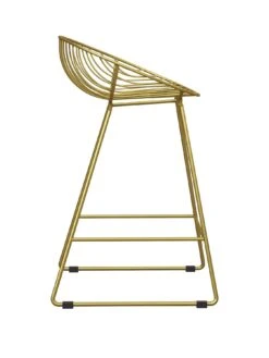 CosmoLiving By Cosmopolitan Ellis Wire Bar Stool- Gold -Oleu Furniture Shop QKG4N SQ3 0000000036 GOLD SLa