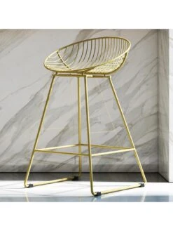 CosmoLiving By Cosmopolitan Ellis Wire Bar Stool- Gold -Oleu Furniture Shop QKG4N SQ5 0000000036 GOLD SLd1