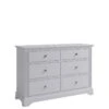 K-Interiors Sherwood Ready Assembled Solid Wood  3 + 3 Drawer Chest -Oleu Furniture Shop QLUUM SQ1 0000000005 GREY SLf