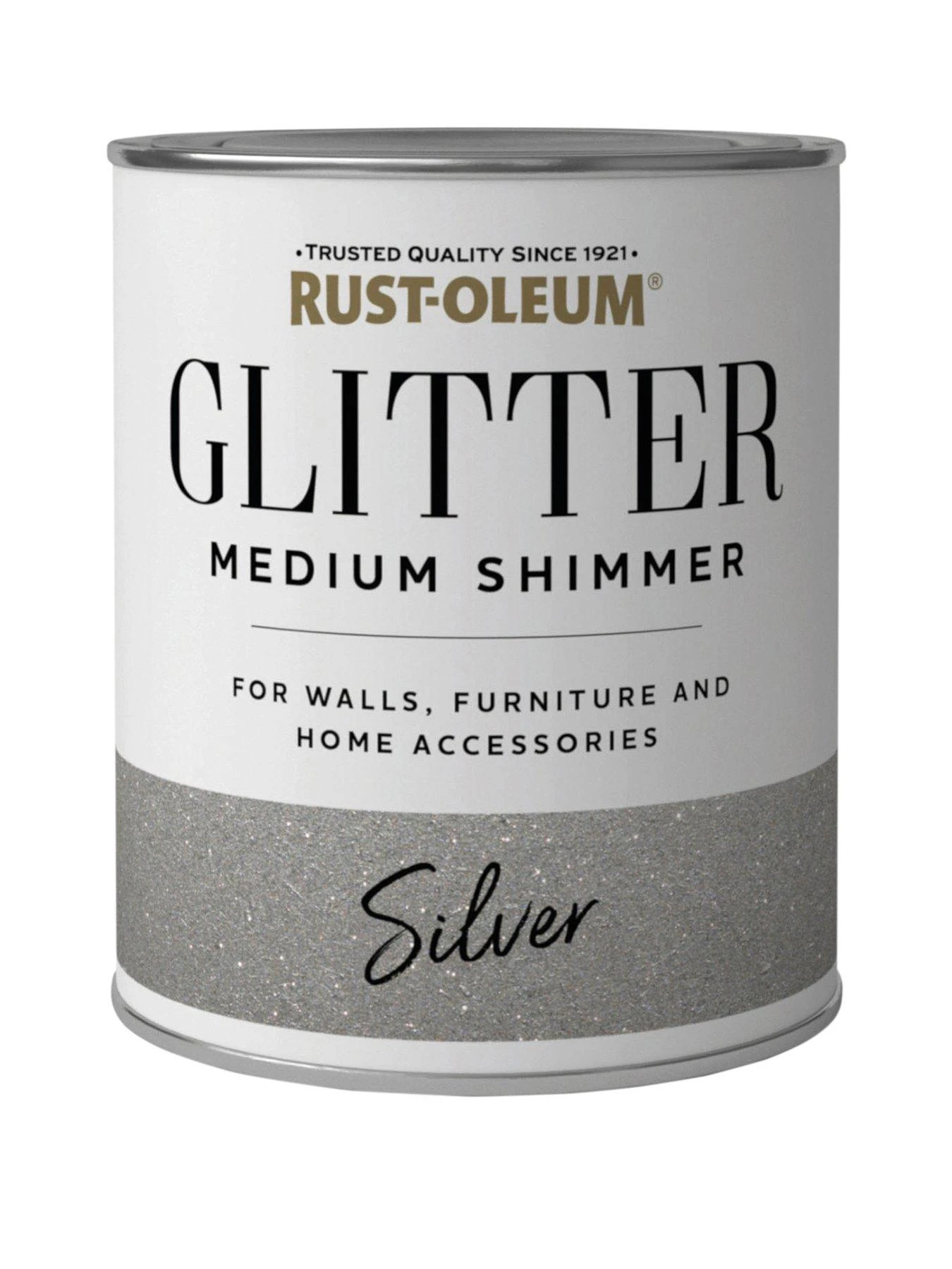 Rust-Oleum Medium Shimmer Glitter Silver 750ml 3 Rust-Oleum Medium Shimmer Glitter Silver 750ml