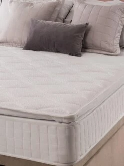 Silentnight Mila Velvet 1000 Pillowtop Ottoman Storage Bed With Headboard -Oleu Furniture Shop QNML3 SQ4 0000000085 MINK SLd1