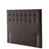 Silentnight Mila Velvet Padded Headboard -Oleu Furniture Shop QNMLC SQ1 0000000071 CHARCOAL SLf