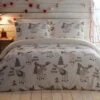 Silentnight Christmas Moose Fleece Duvet Cover Set - An Online Exclusive - Multi -Oleu Furniture Shop QQ7GJ SQ1 0000000029 MULTI RSr