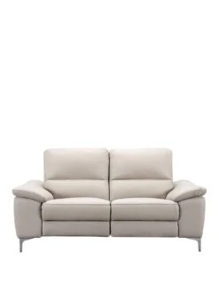 Very Home Pavilion 2 Seater Leather Power Recliner Sofa