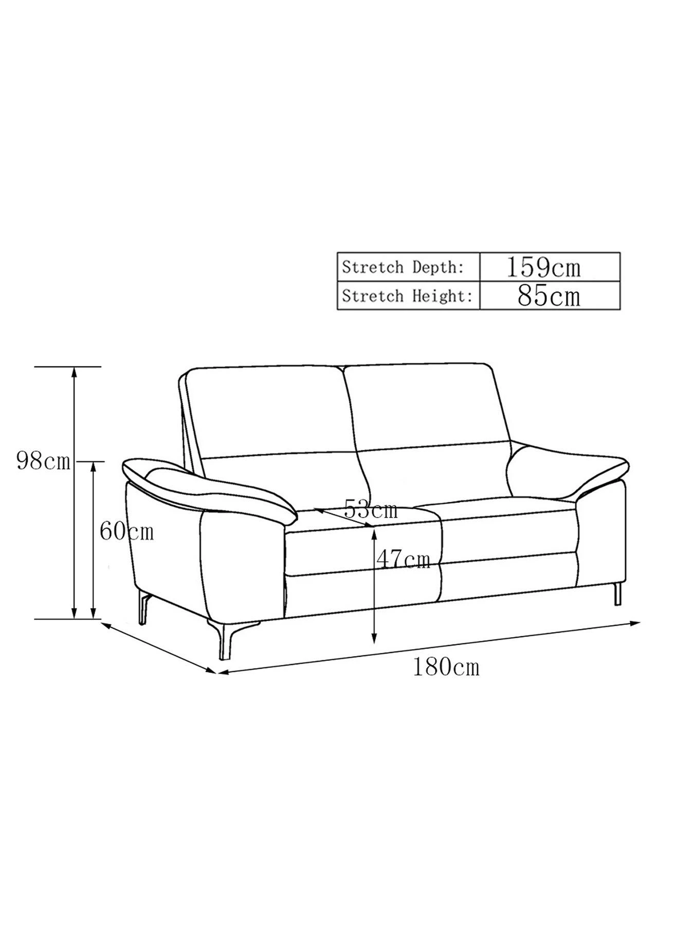 Very Home Pavilion 2 Seater Leather Power Recliner Sofa 6 Very Home Pavilion 2 Seater Leather Power Recliner Sofa - Image 4