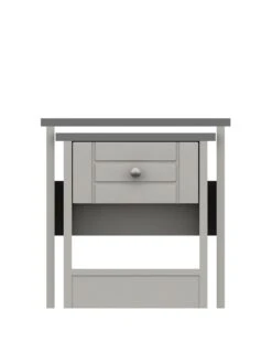 One Call Alderley Ready Assembled Nest Of Tables - Grey