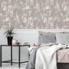 ARTHOUSE Stone Texture Pink / Rose Gold Wallpaper -Oleu Furniture Shop QXPFD SQ1 0000000063 PINK SLf