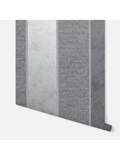 ARTHOUSE Calico Stripe Gunmetal Grey Wallpaper -Oleu Furniture Shop QXPGA SQ3 0000000324 GUNMETAL SLd1