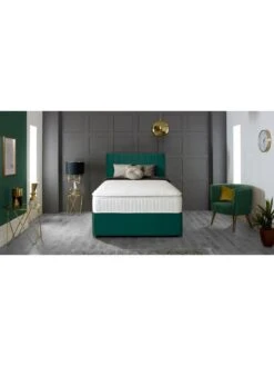 Shire Beds Liberty 1000 Pocket P/top Dbl Divan -Oleu Furniture Shop R6PXJ SQ5 0000001836 EMERALD SLd1
