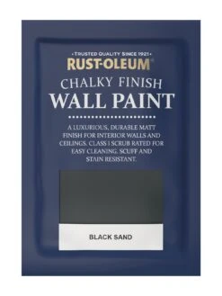 Rust-Oleum Chalky Finish 2.5-litre Wall Paint – Black Sand -Oleu Furniture Shop R6TUP SQ5 0000015408 BLACK SAND SLd1