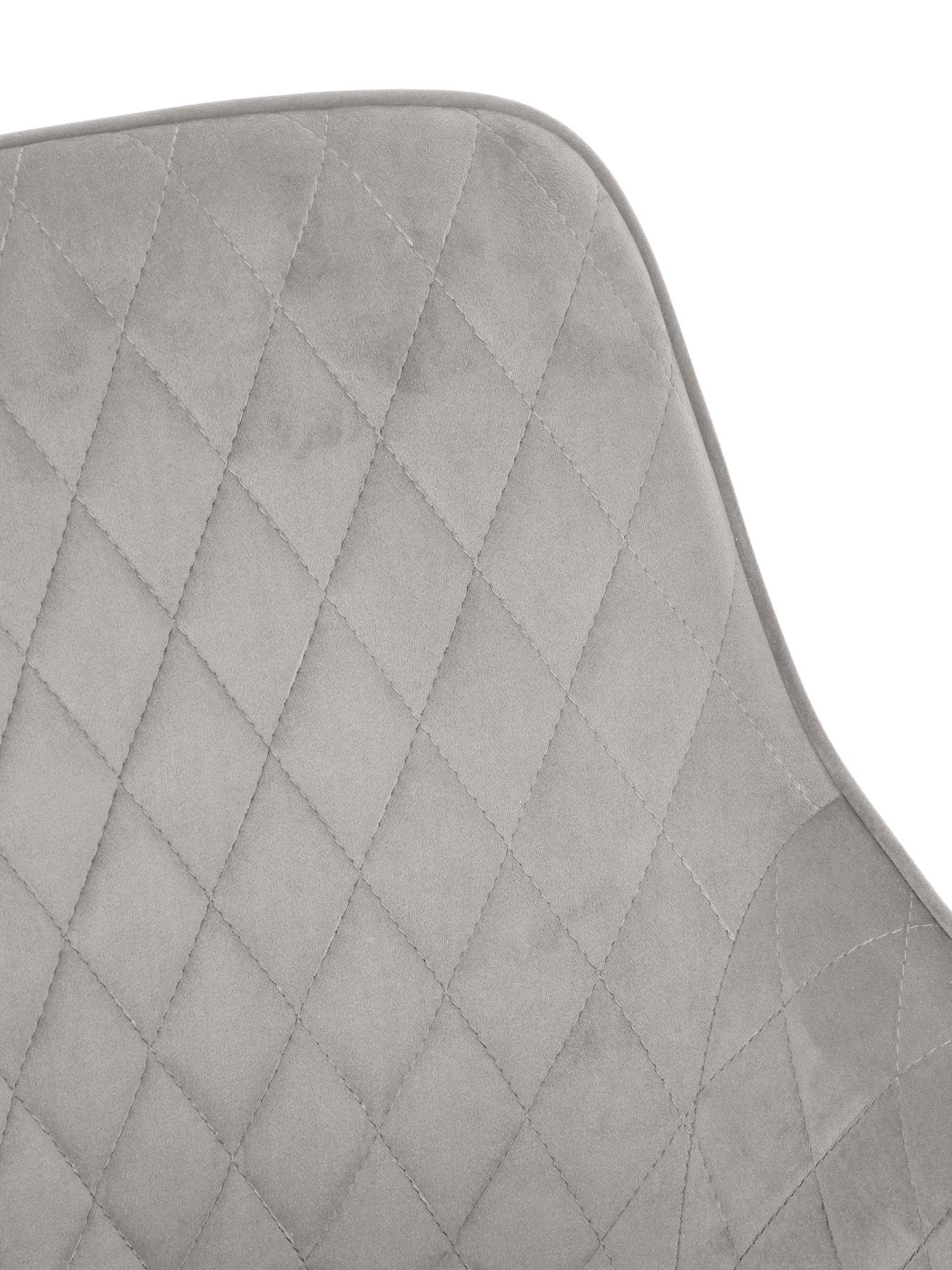 Very Home Diamond Fabric Office Chair - Grey - FSC® Certified 6 Very Home Diamond Fabric Office Chair - Grey - FSC® Certified - Image 4