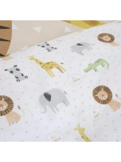 Catherine Lansfield Roarsome Animals Single Duvet Cover Set - Natural -Oleu Furniture Shop RFAWF SQ5 0000000029 MULTI SLd2