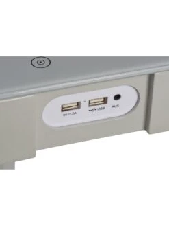 Koble Silas 2.0 Desk With Wireless Charging, Speakers And Bluetooth Connection - Light Grey 11 Koble Silas 2.0 Desk With Wireless Charging, Speakers And Bluetooth Connection - Light Grey -Oleu Furniture Shop RK6PG SQ4 0000000215 LIGHT GREY SLd1