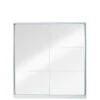 Very Home New Universal Sliding Door Mirrored Wardrobe -Oleu Furniture Shop RKCDV SQ1 0000005076 WHITE MIRROR SLf