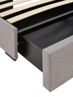 Very Home Brooklyn Fabric Storage Bed With Mattress Options (Buy & SAVE!) -Oleu Furniture Shop RKQ3P SQ6 0000000005 GREY SLd2