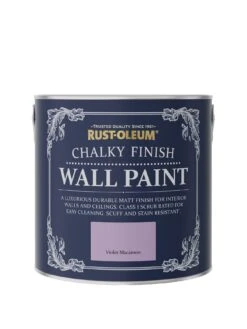 Rust-Oleum Chalky Finish Wall Paint In Violet Macaroon – 2.5-litre Tin