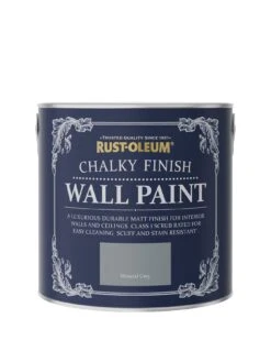 Rust-Oleum Chalky Wall Paint Mineral Grey 2.5l