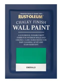 Rust-Oleum Chalky Wall Paint Emerald 2.5l -Oleu Furniture Shop RM7C7 SQ5 0000001836 EMERALD SLd2